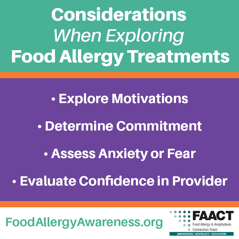 Food Allergy Treatments